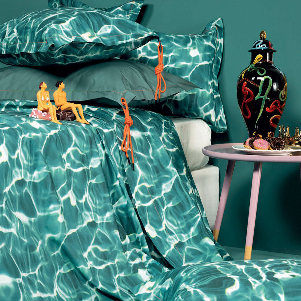 Completo lenzuola estivo - Cm 250x290 ACQUA