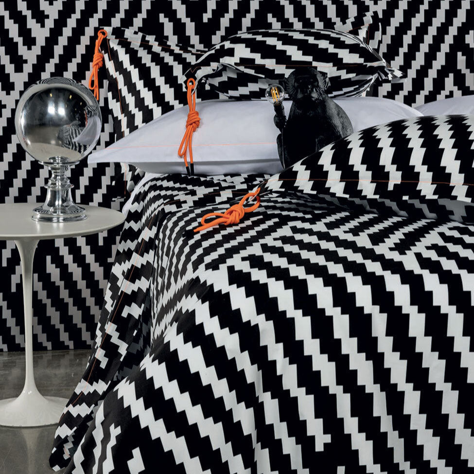 Summer bed sheet set - Cm 250x290 OPTICAL