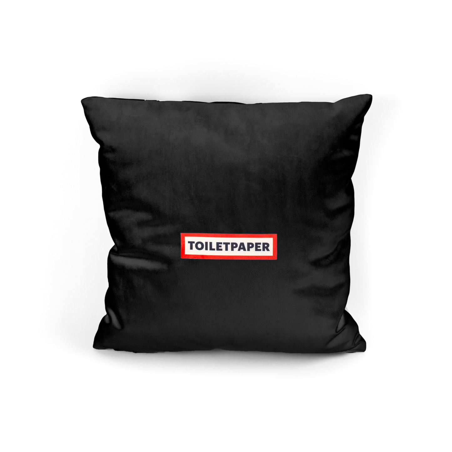 Cuscino Lipstick Black Con Imbottitura Piuma