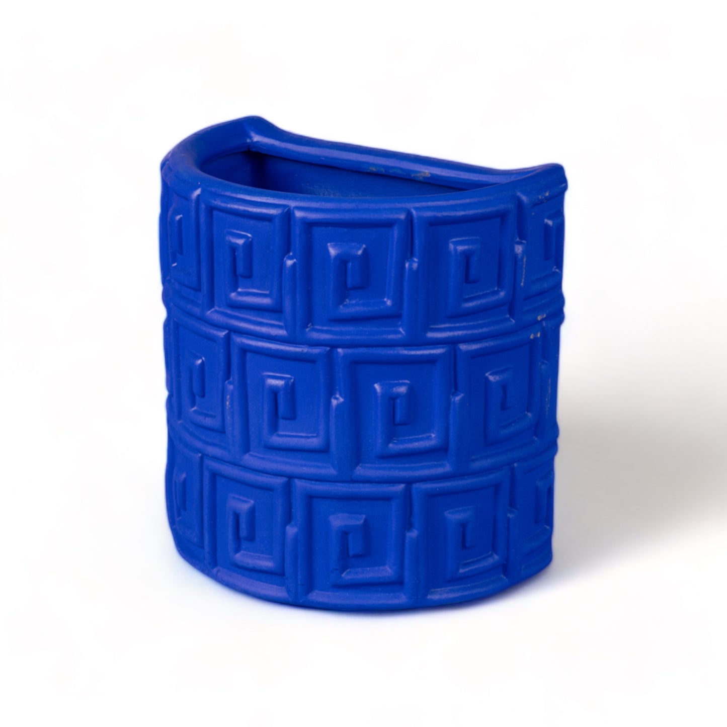 Vaso da muro in terracotta Greche Blu