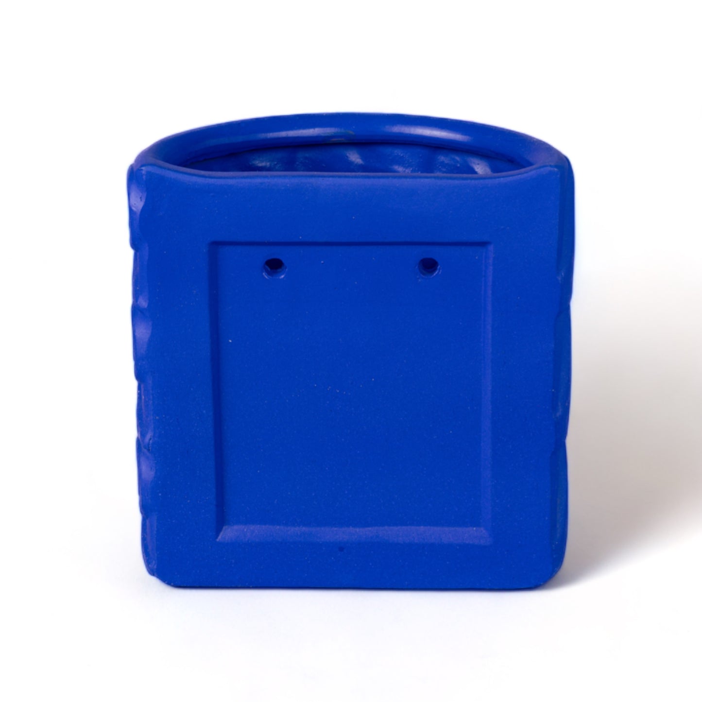 Vaso in Terracotta con Saucer Onde Blu