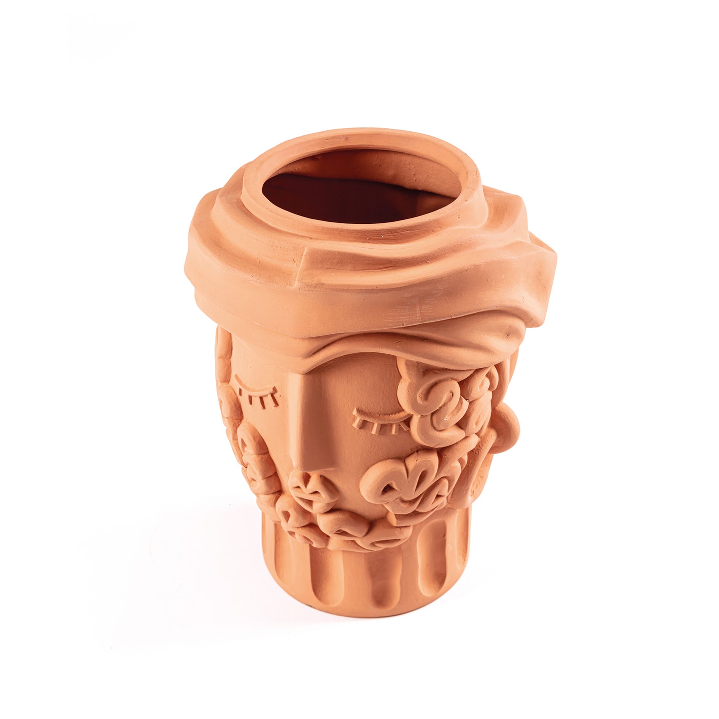 Magna Graecia Vaso in Terracotta Man