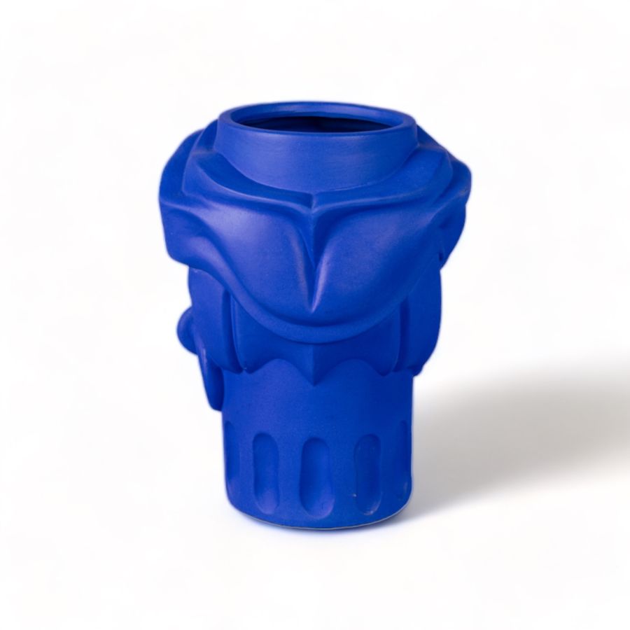 Vaso in Terracotta Man Blu