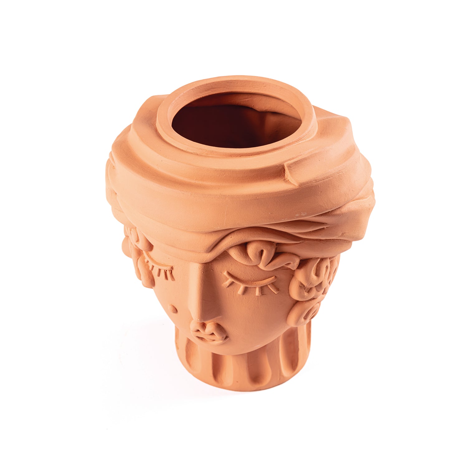Magna Graecia Vaso in Terracotta Woman
