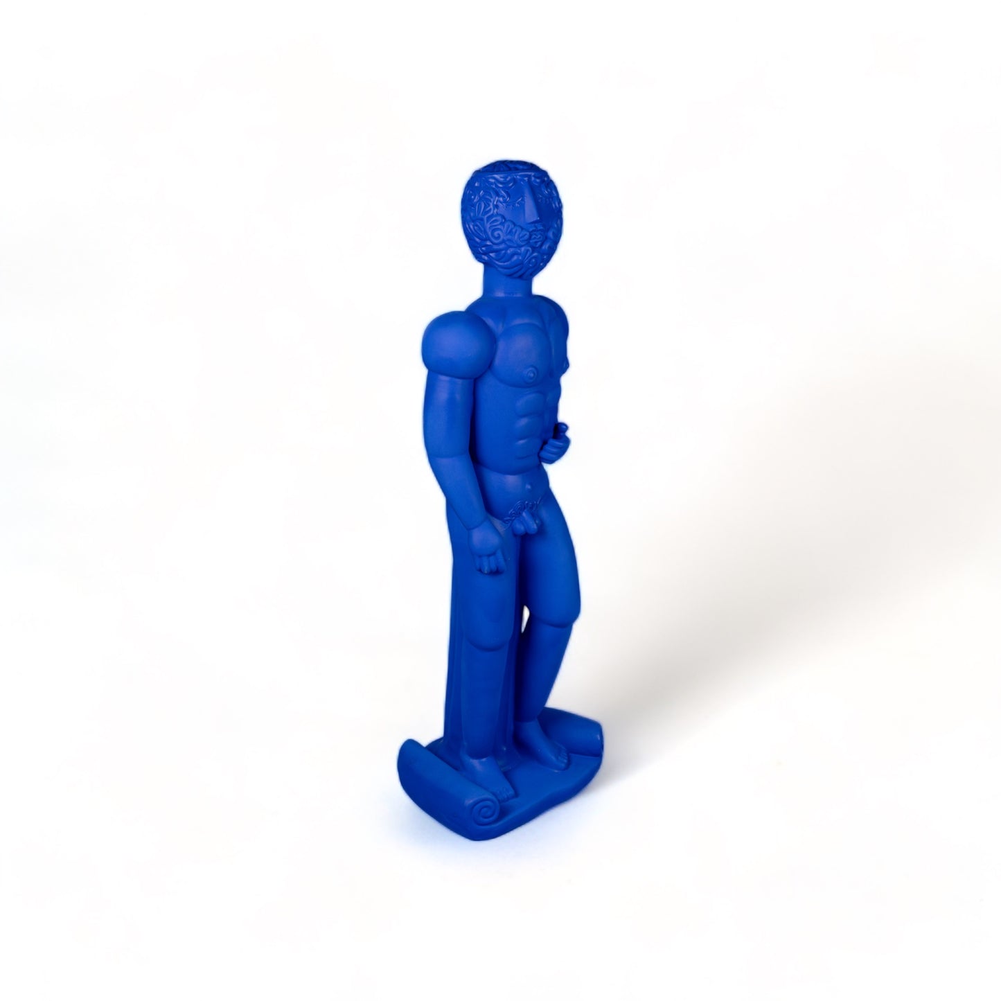 Statua Bronzo Blu in Terracotta