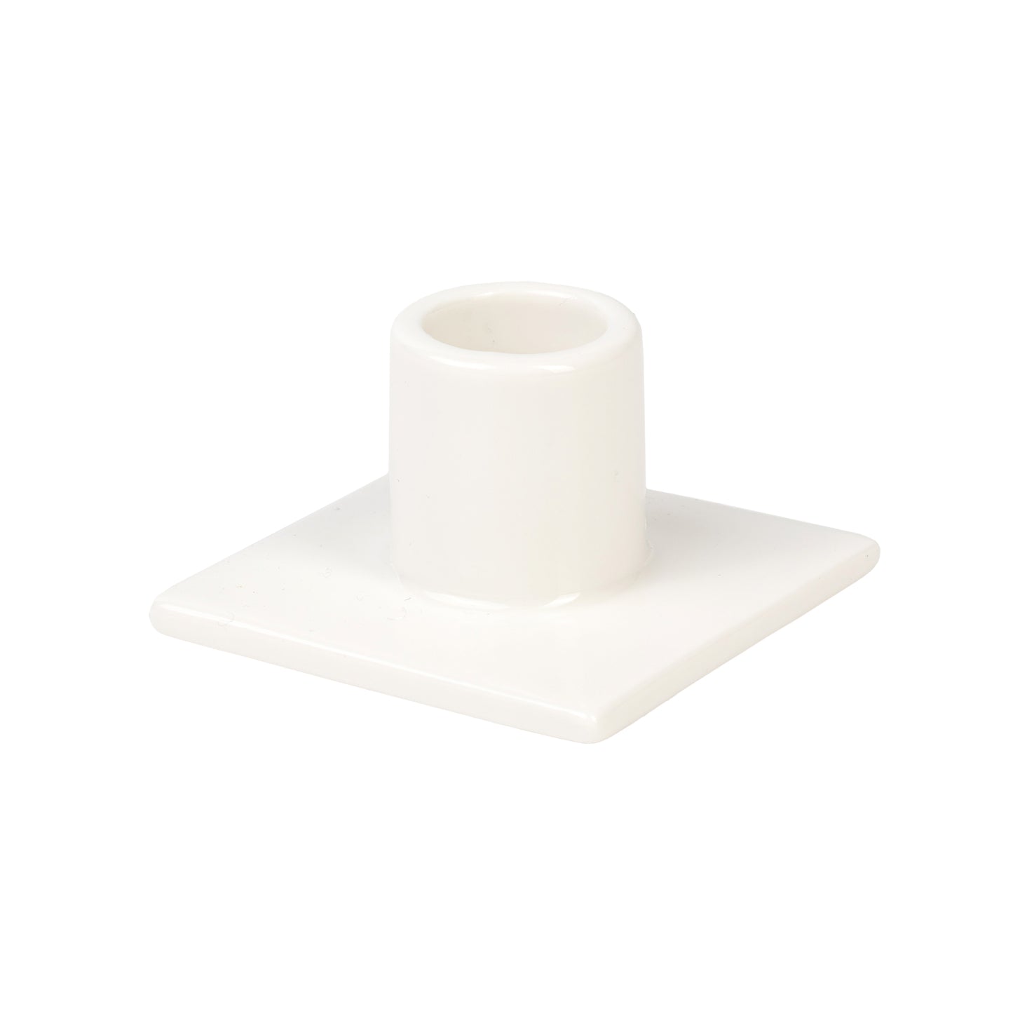 WHITE Taper candle holder