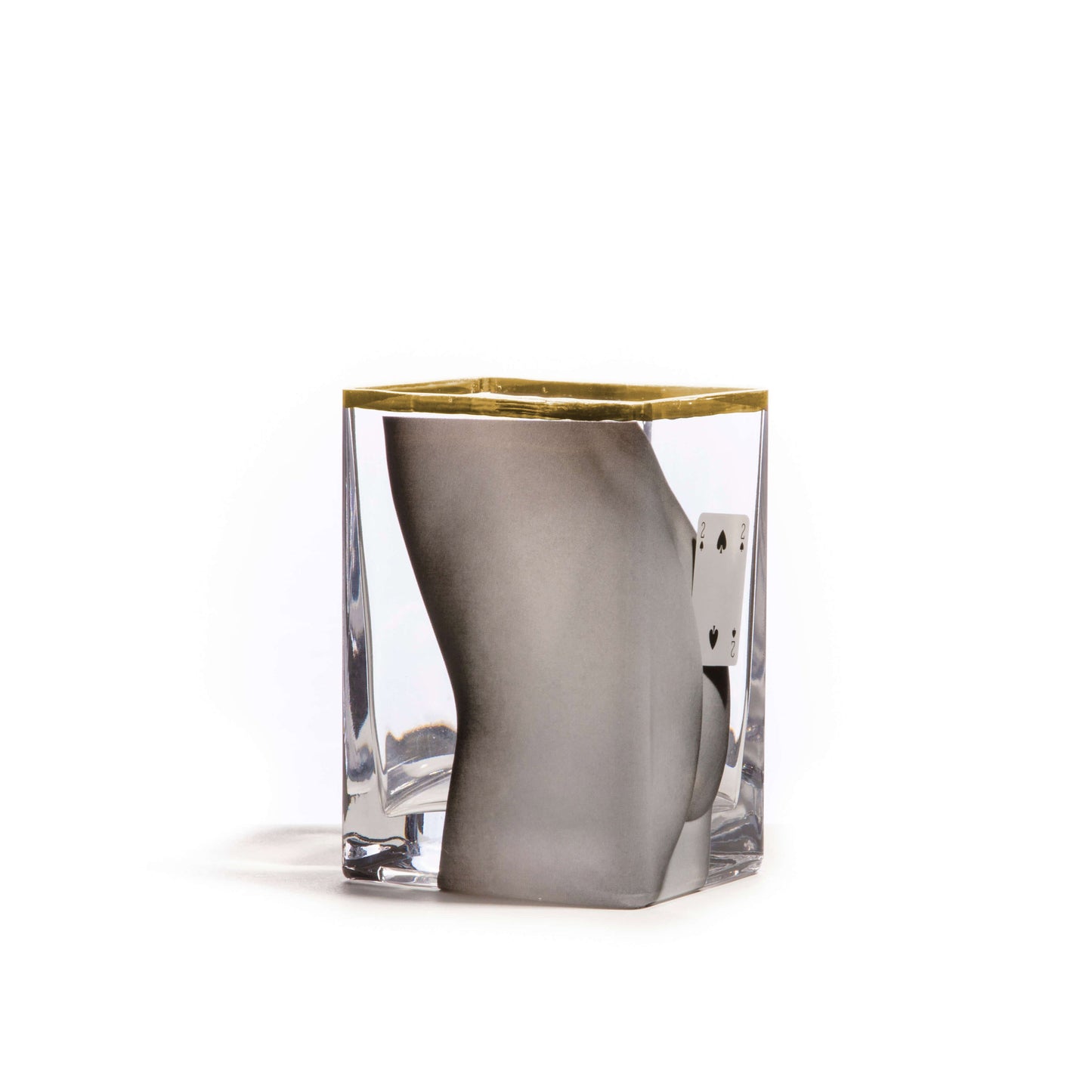Vaso in Vetro Two of Spades