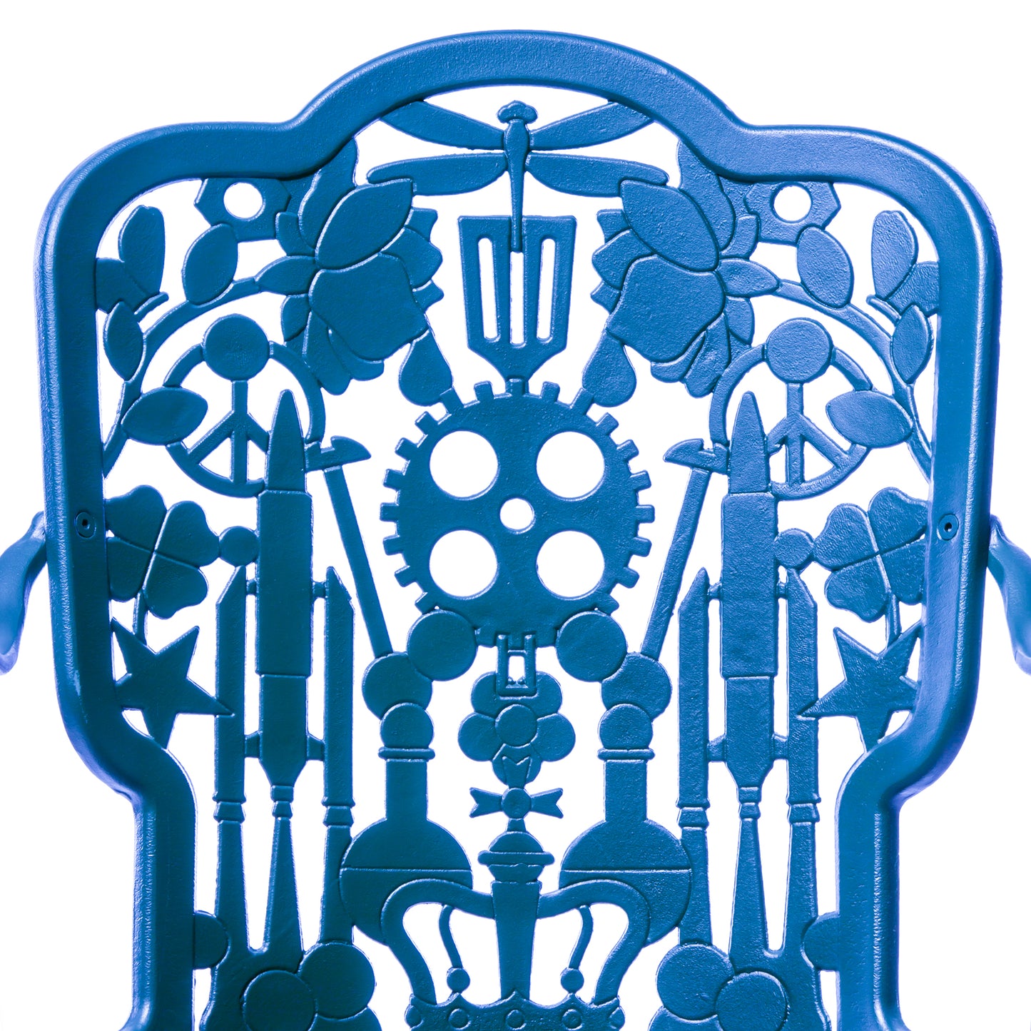 Industry Collection ALUMINIUM ARMCHAIR - BLU CIELO