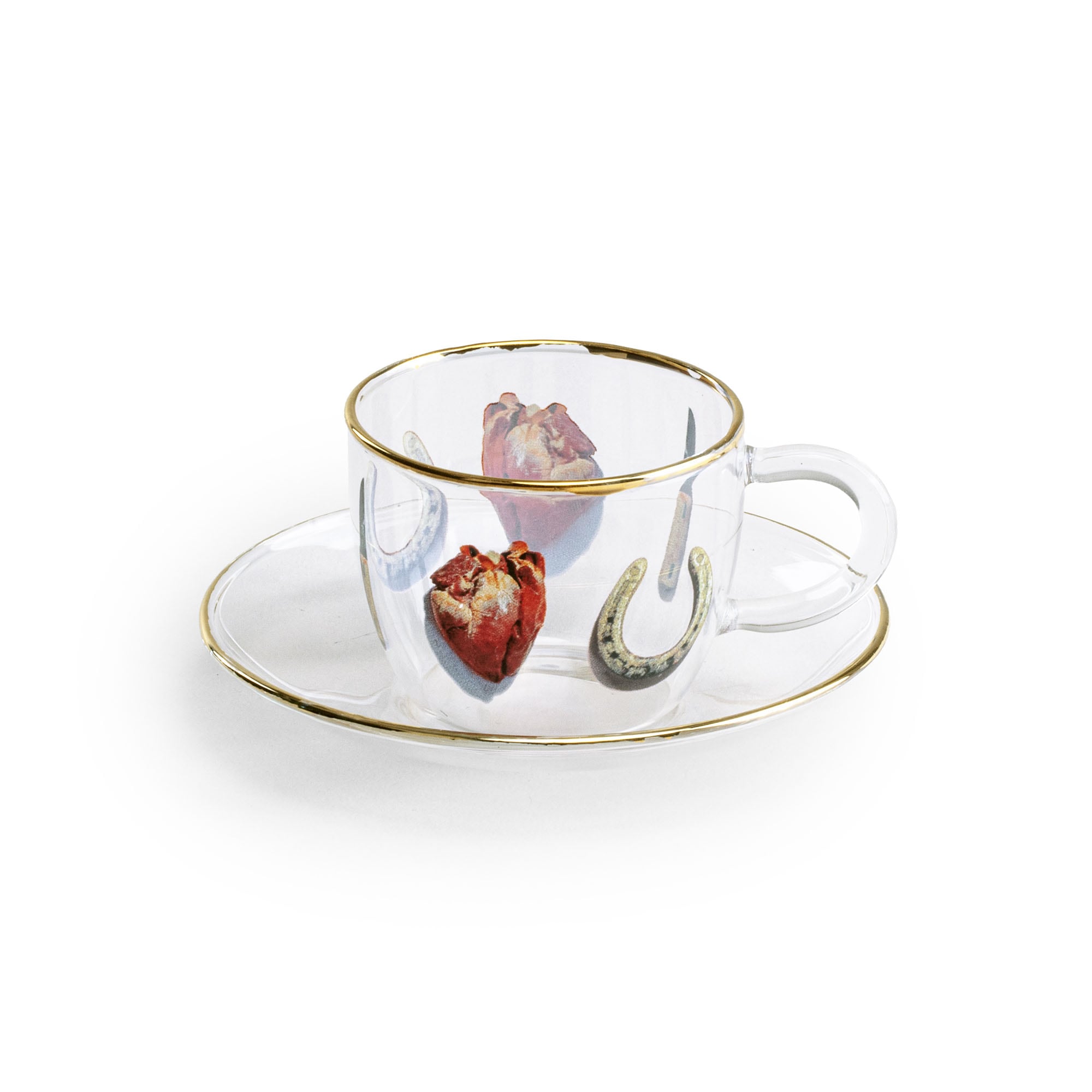 SELETTI TOILETPAPER koffiemok van borosilicaatglas, roze SELETTI TOILETPAPER koffiemok van borosilicaatglas, roze