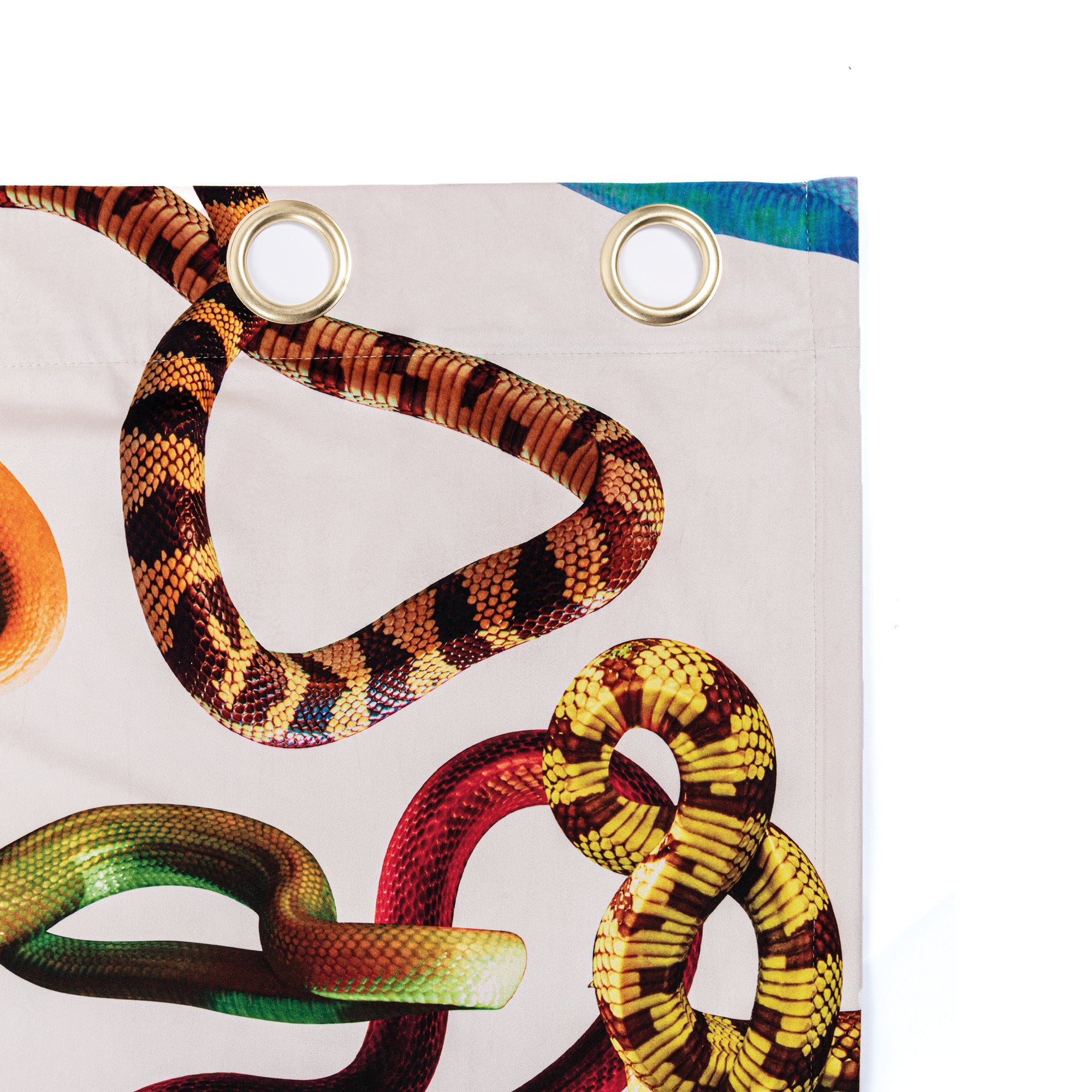 ら*い様 S / île シール sile curtain gilet Whit Curtain Snakes White – SELETTI