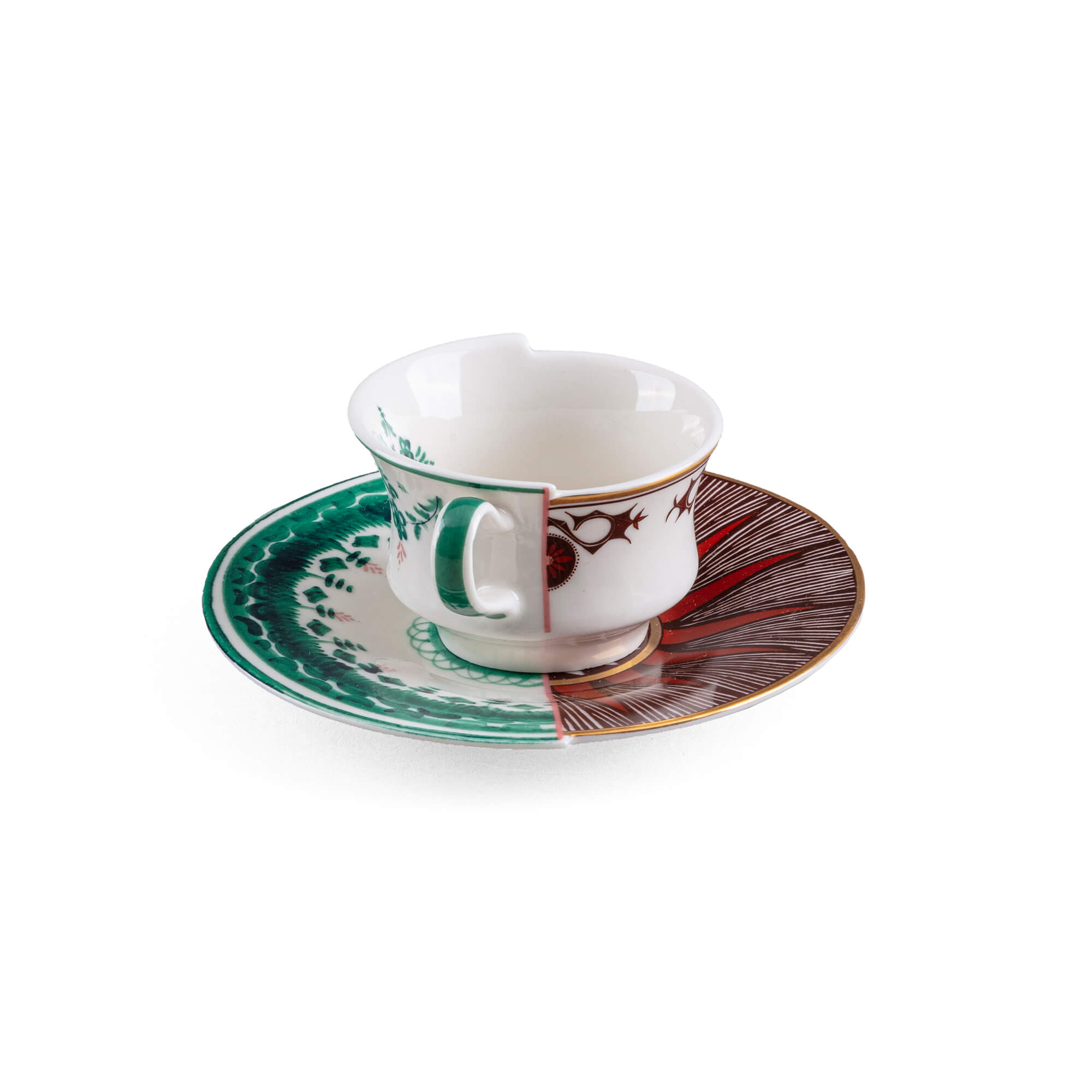 Vaso In Porcellana Seletti Hybrid Chunar, ø16 X H36,5 Cm - Design Multiculturale New Bone China