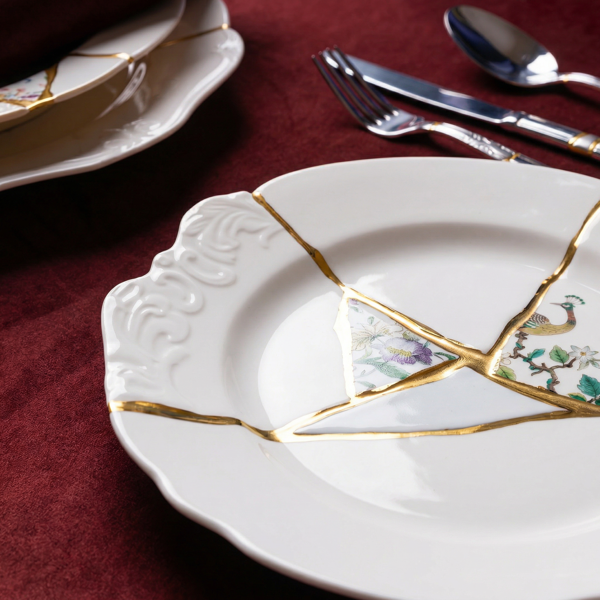 Kintsugi Soup plate 01 – SELETTI Kintsugi Soup plate 01 – SELETTI