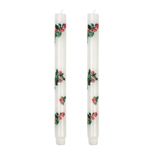 TOILETPAPER Set of 2 Stem Candles ROSES