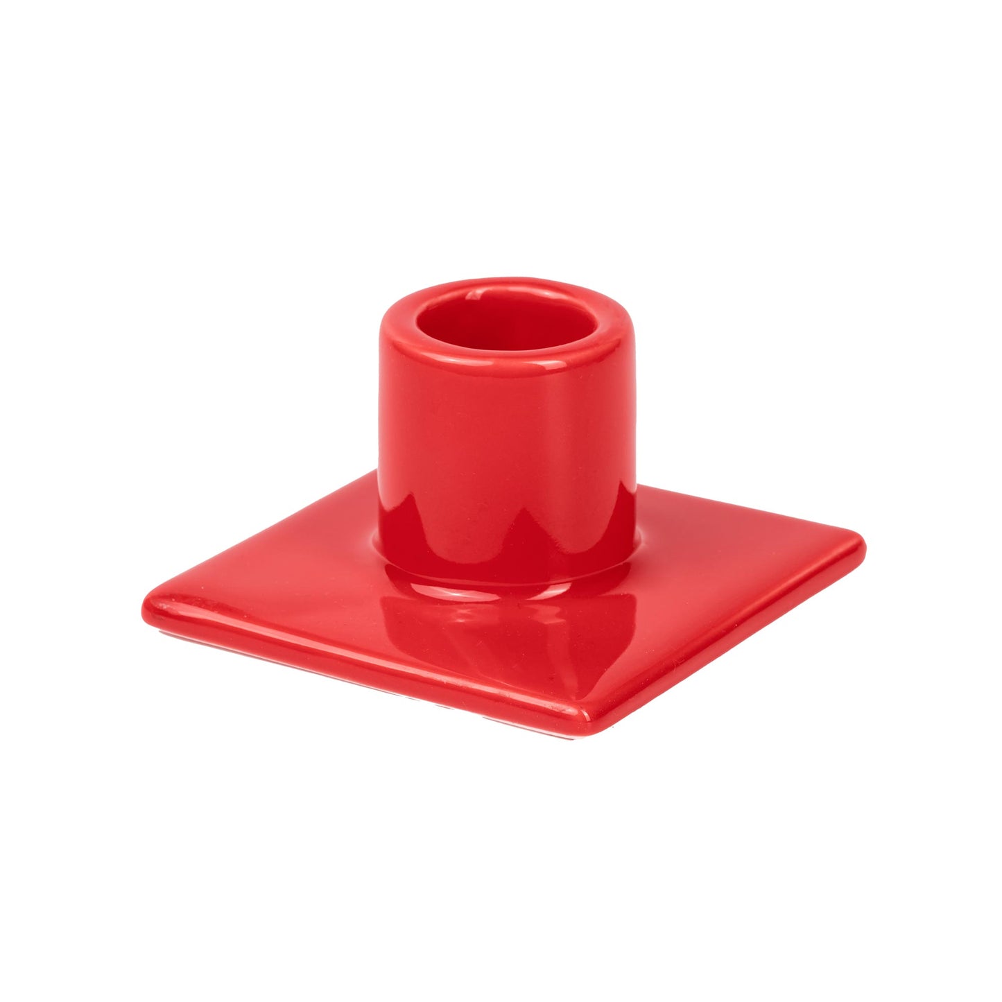 RED Taper candle holder