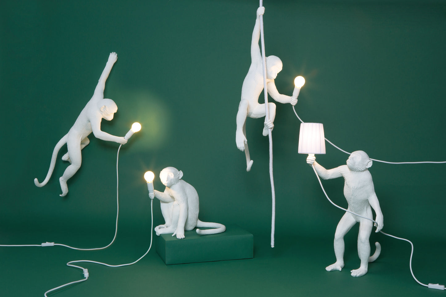 The Monkey Lamp Hanging da Esterno Versione Sinistra 