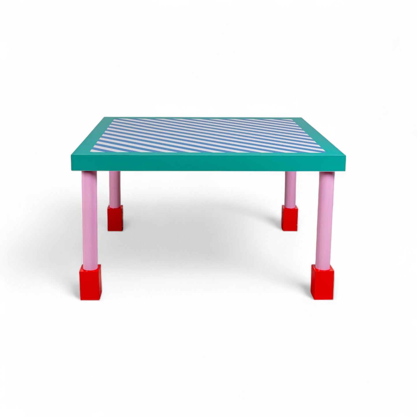 SUPERSQUARE TABLE BLUE STRIPES