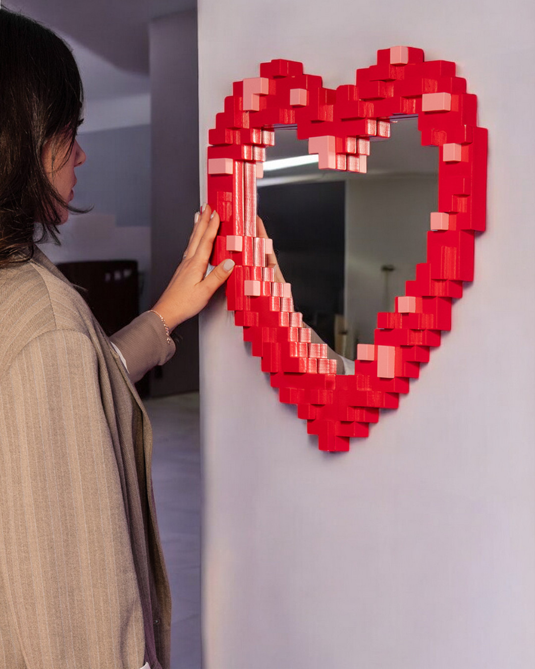 Pixel mirror - Heart