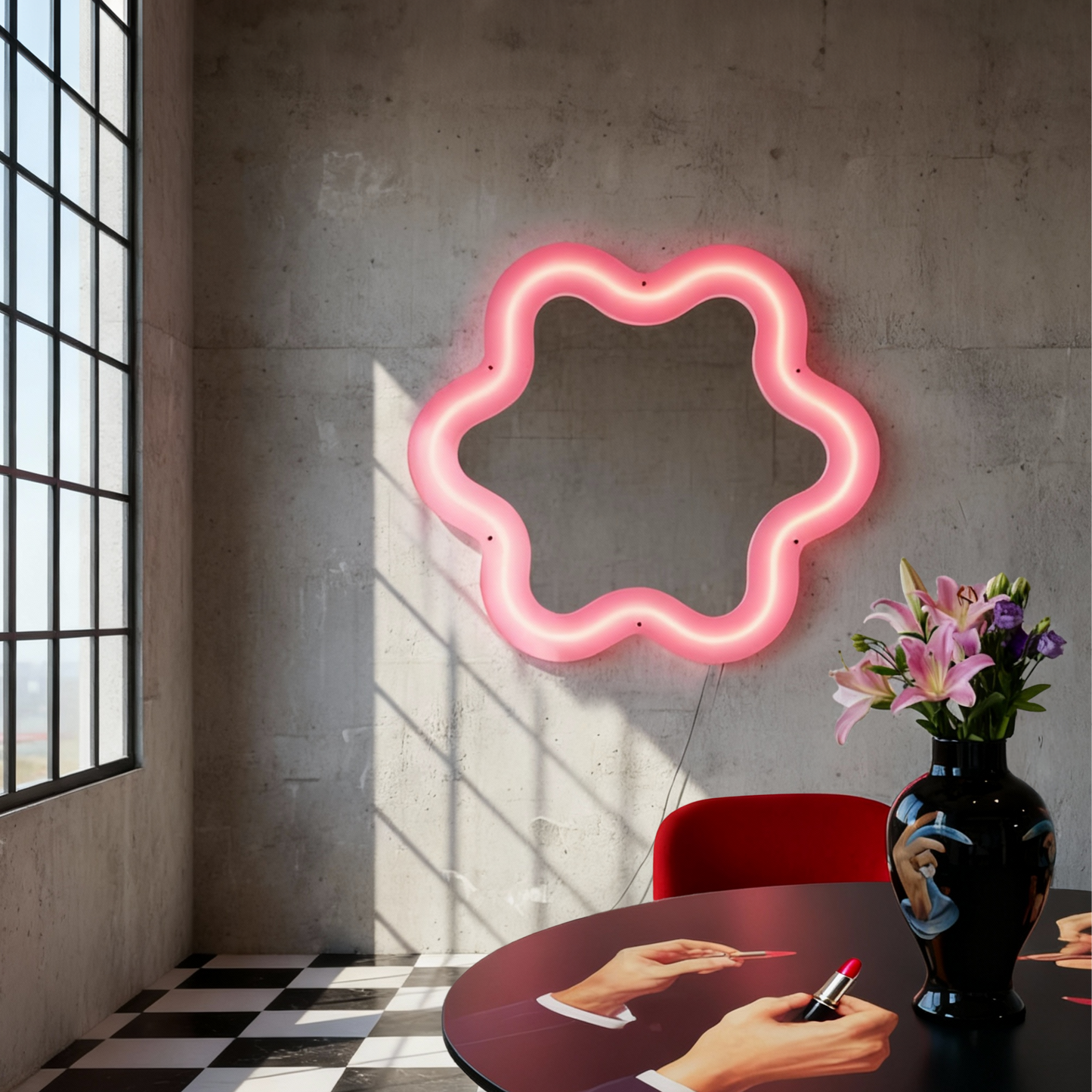 Supercurve Mirror Flower