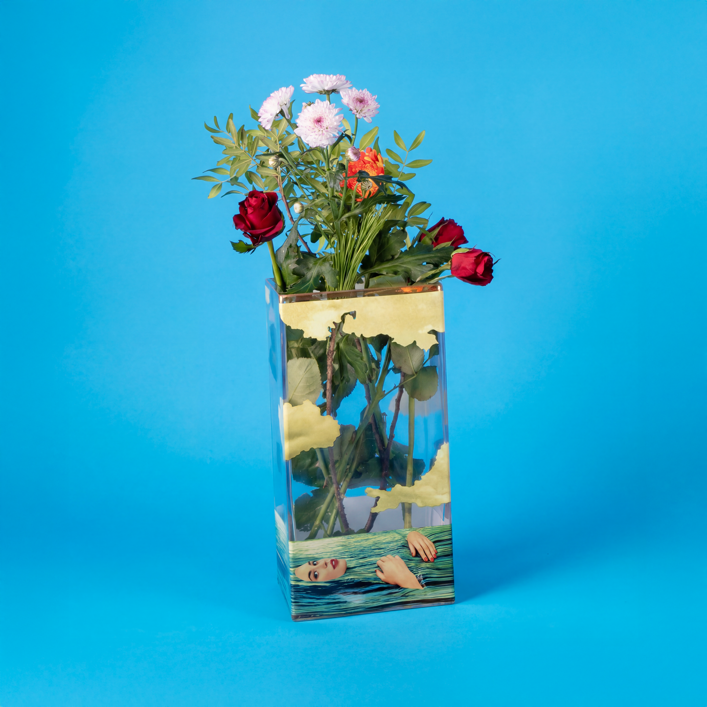 Vaso in Vetro Grande Seagirl