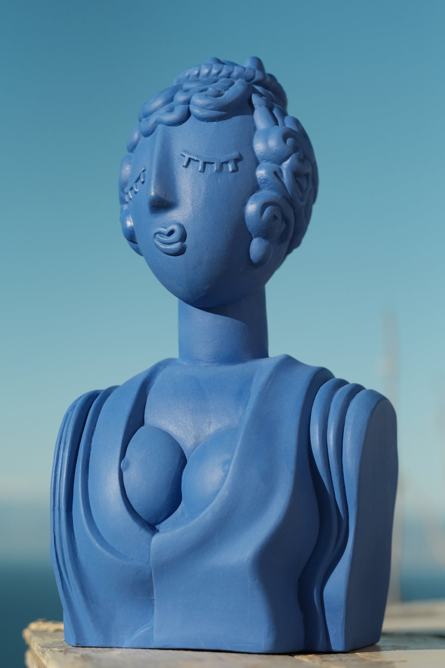 Terracotta Bust Poppea Blu