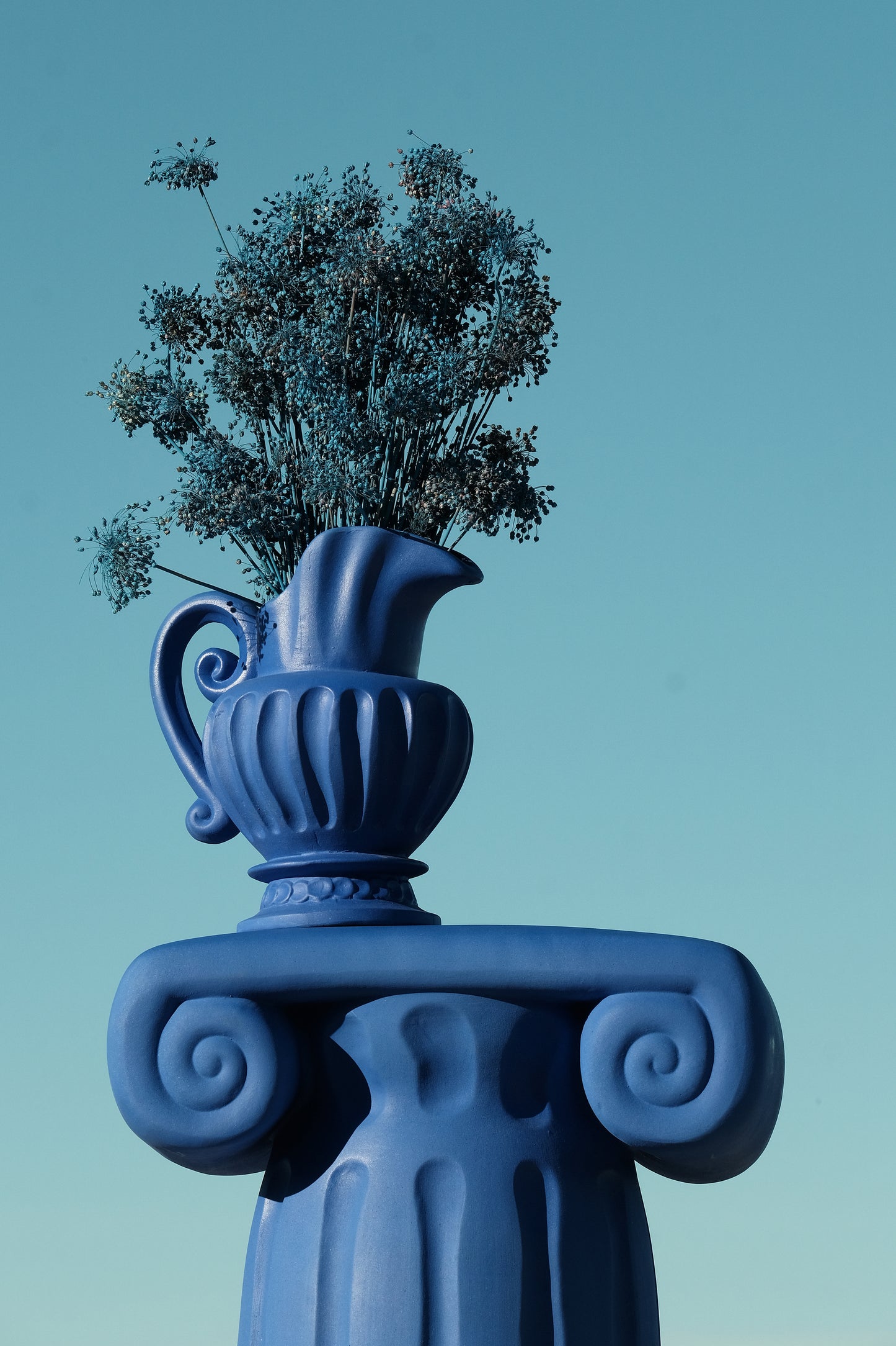 Vaso in Terracotta Caraffa Blue