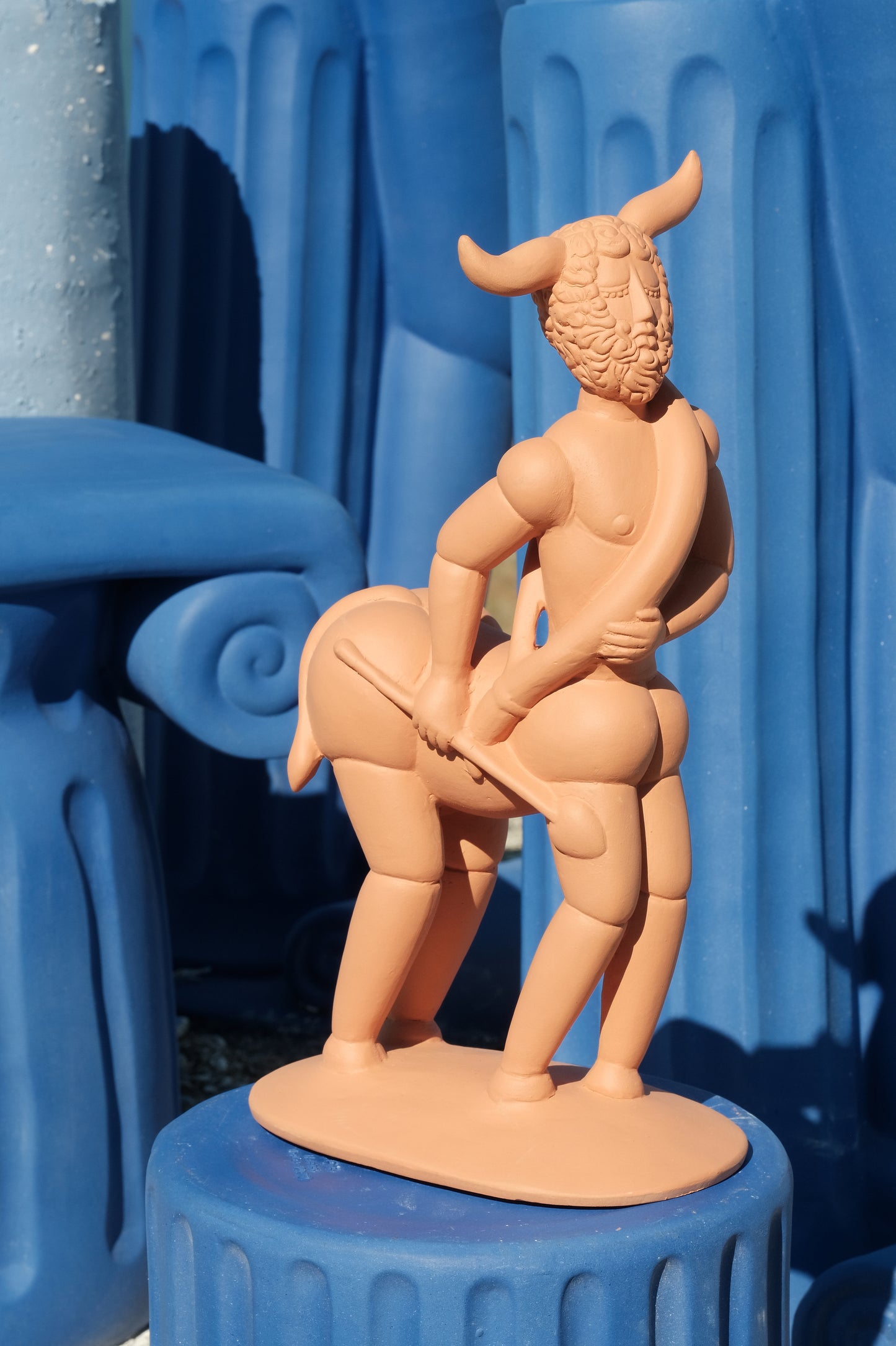 Magna Graecia Statuetta di Terracotta  - Centauro