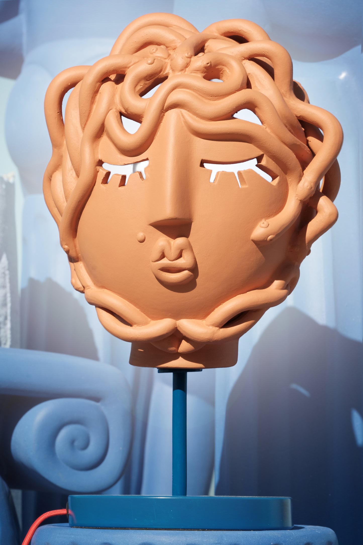 Magna Graecia Lampada di Terracotta- Medusa mask