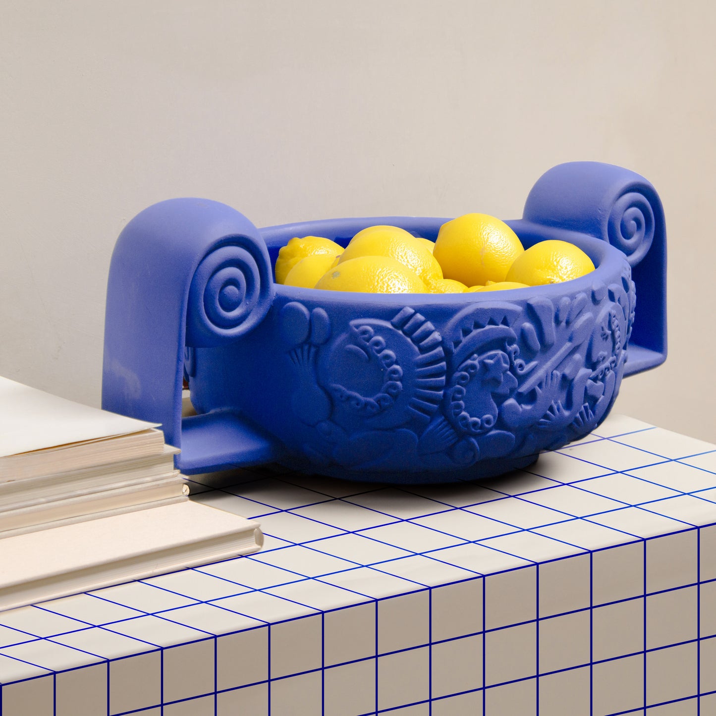 Vaso in Terracotta Centrotavola Blu