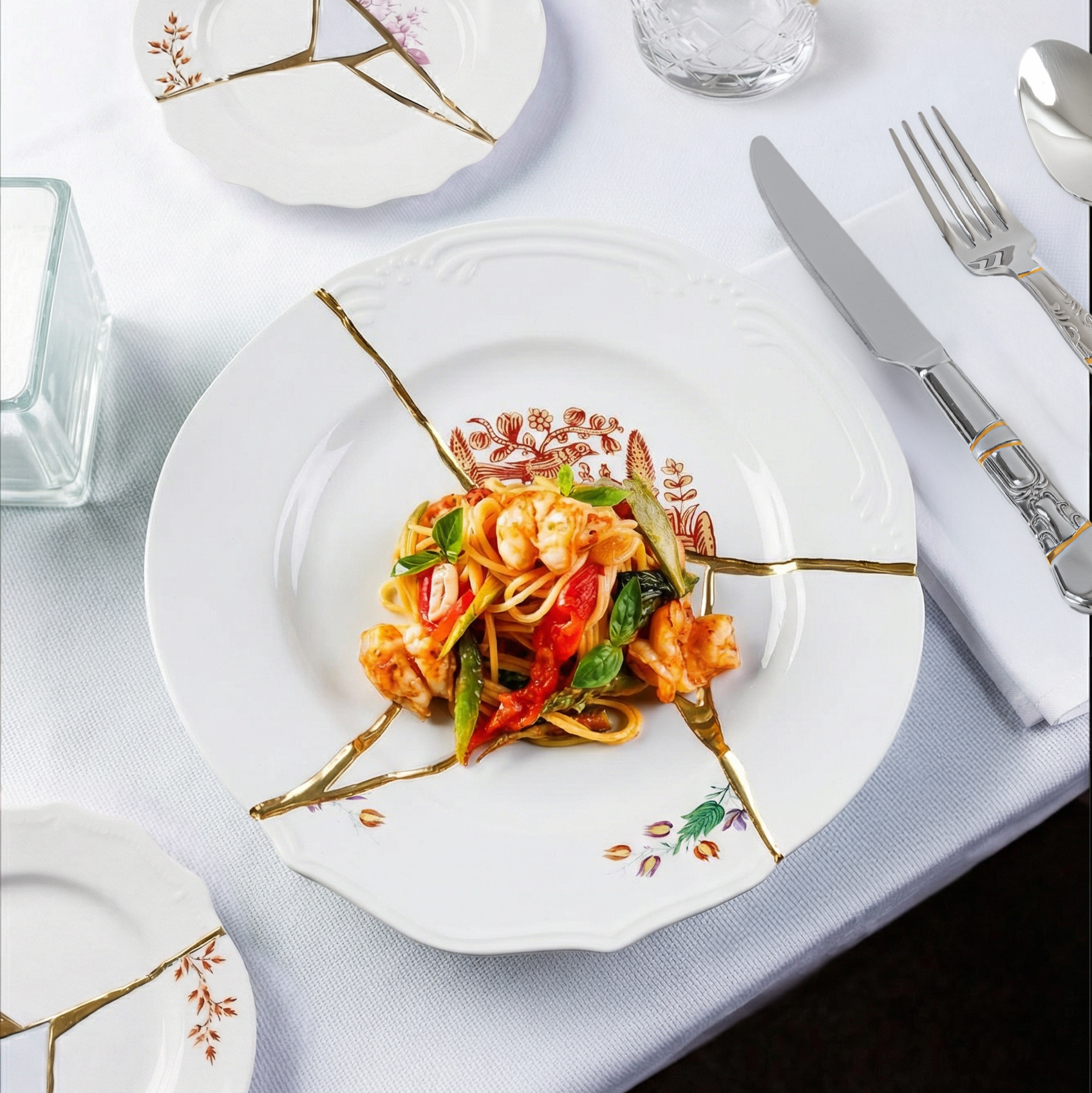 Kintsugi Dinner plate 01 – SELETTI Kintsugi Dinner plate 01 – SELETTI