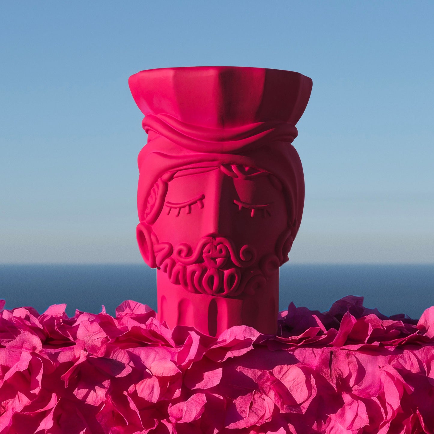 Magna Graecia Terracotta Stool Man - BOUGAINVILLEA