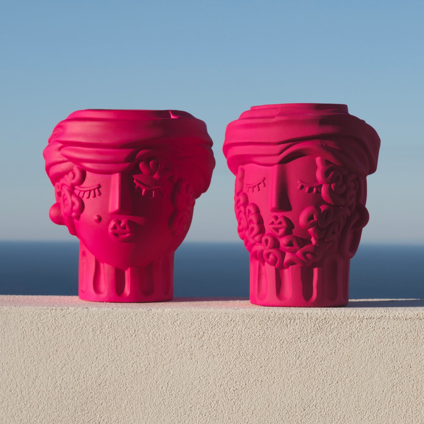 Terracotta Vase Man - BOUGAINVILLEA