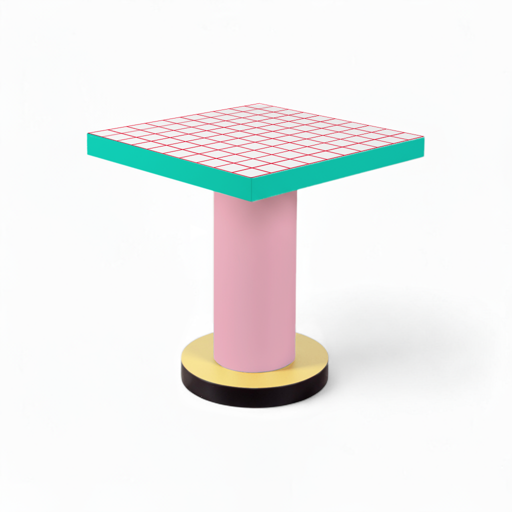 SUPERLOUNGE TABLE RED GRID
