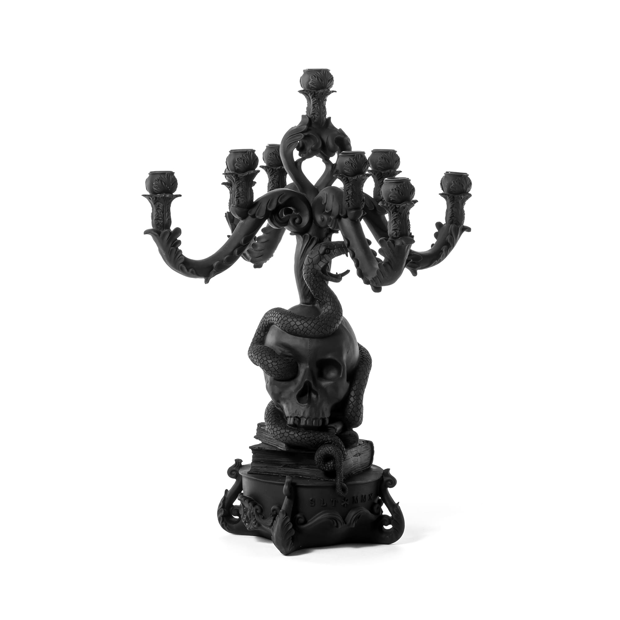 Giant Burlesque Skull Black – SELETTI