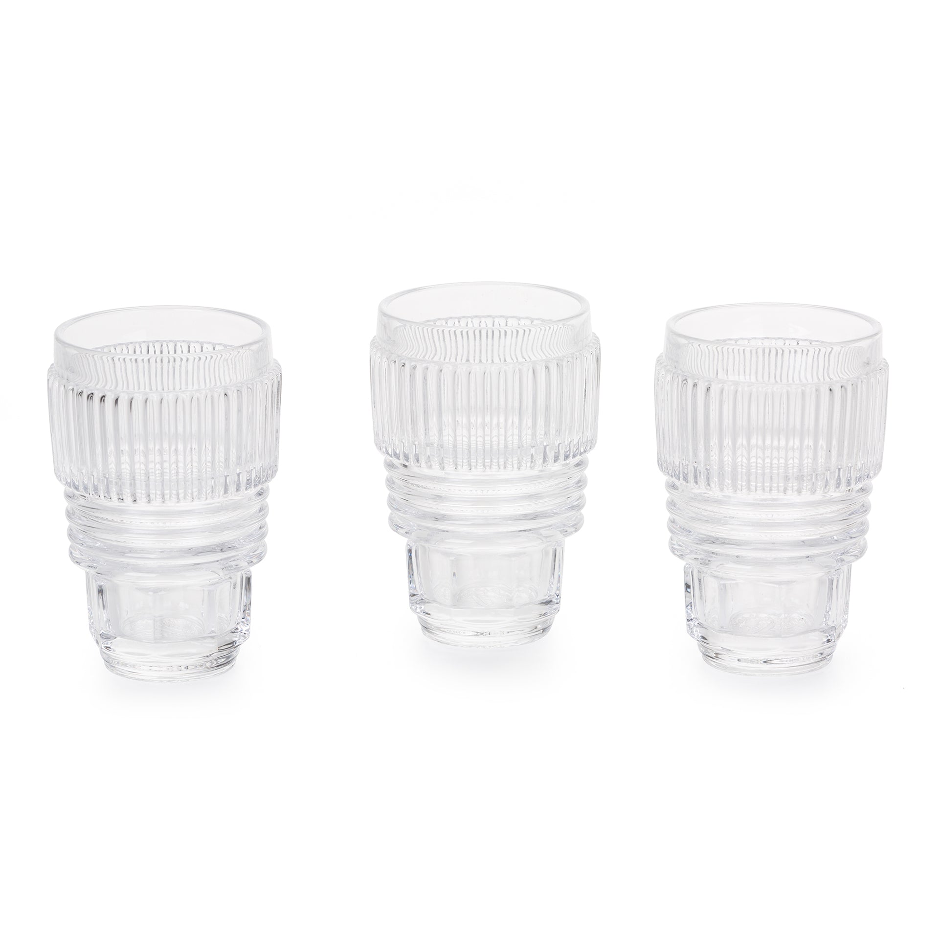 SET 3 BICCHIERI IN VETRO MACHINE COLLECTION 10901
