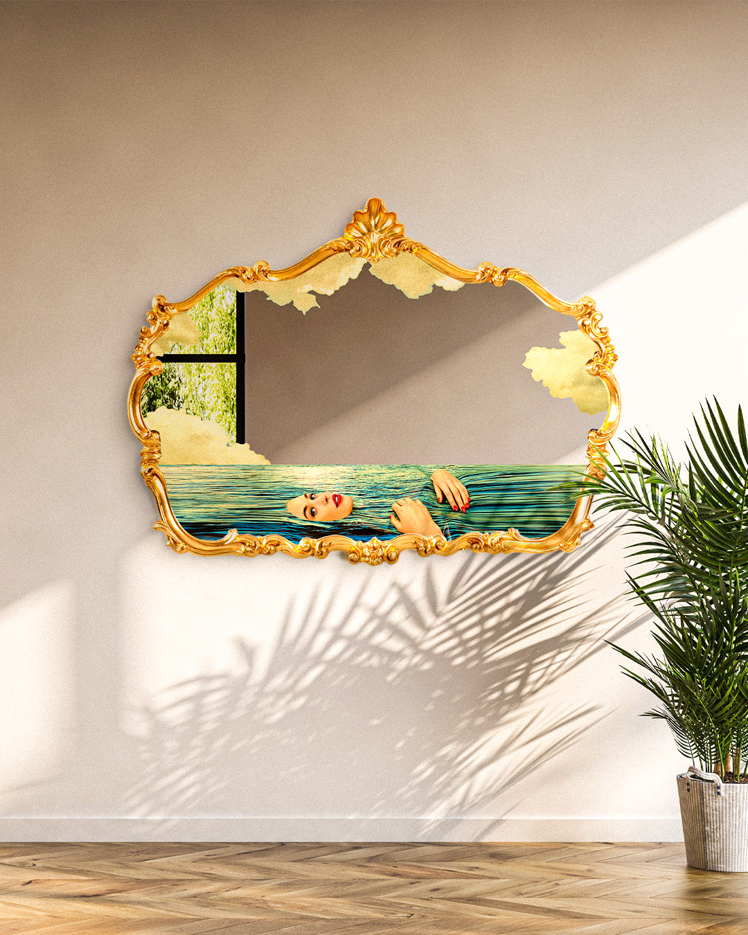 Baroque Mirror Seagirl