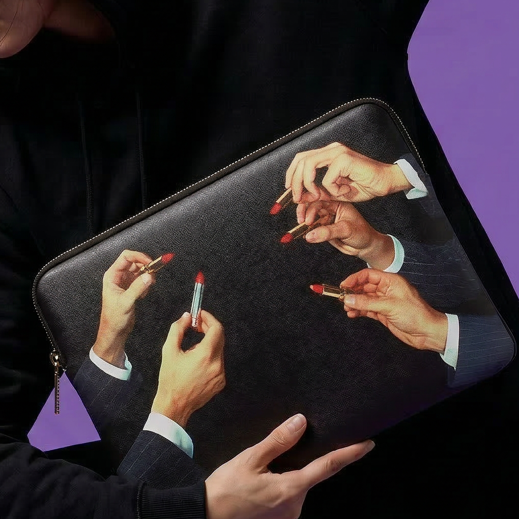 Laptop Bag Lipsticks Black