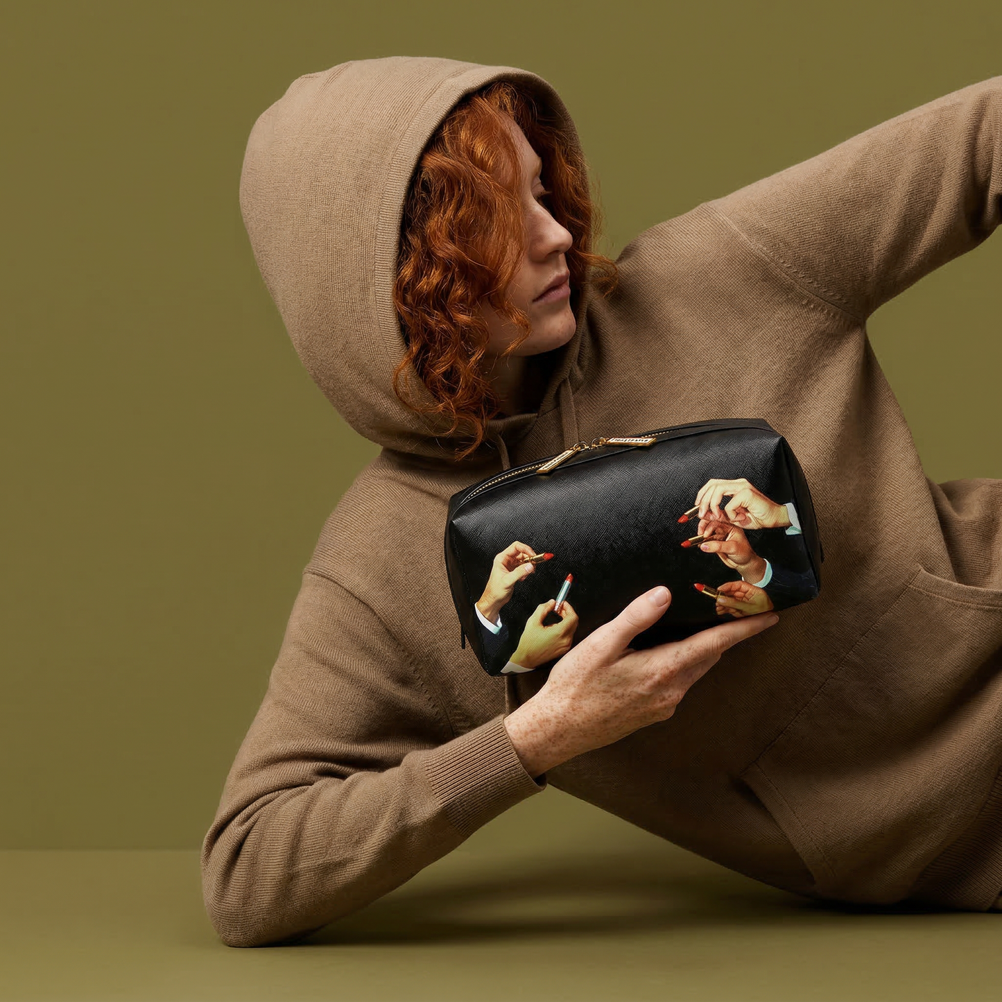 Wash Bag Lipstick Black