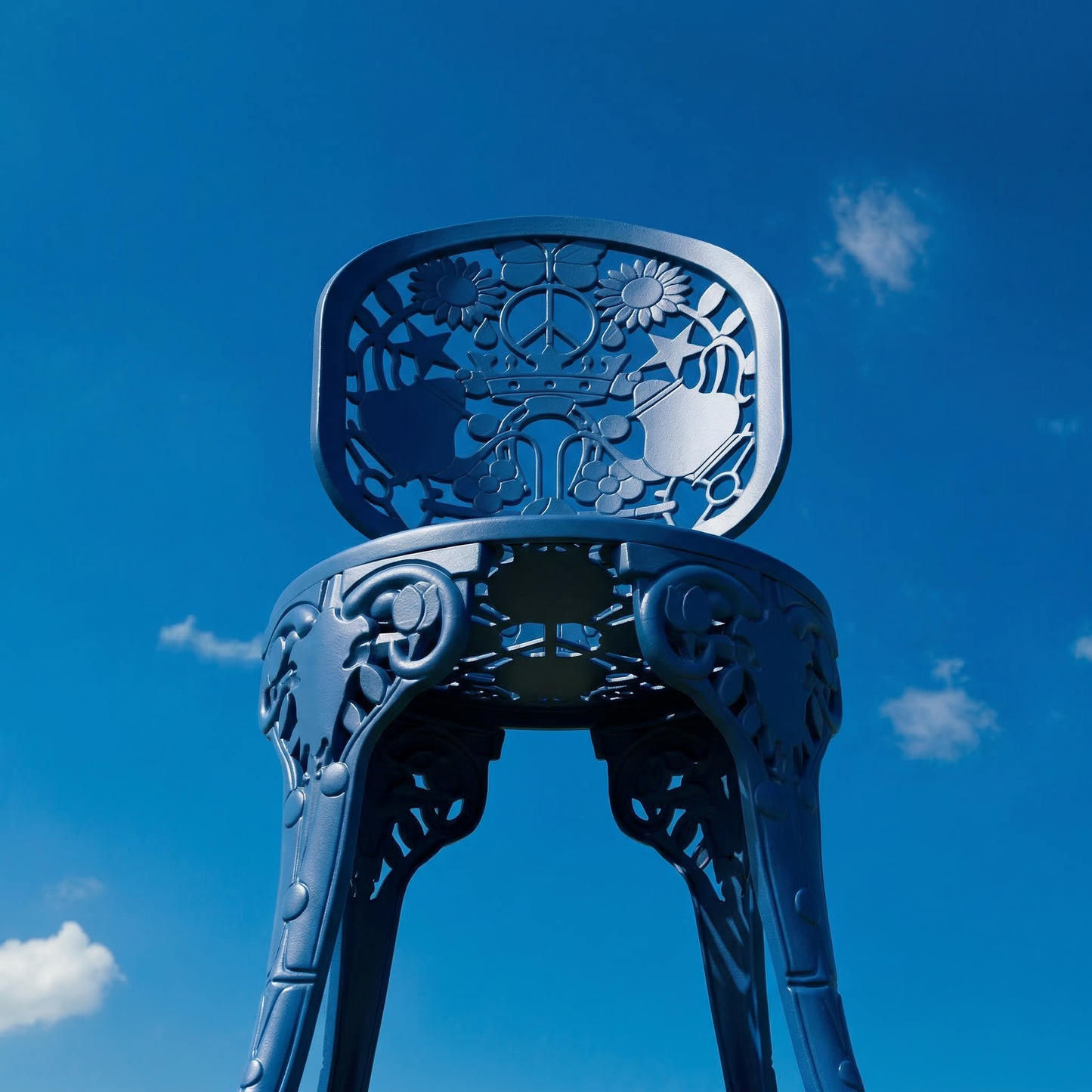 Industry Collection ALUMINIUM CHAIR - SKY BLUE