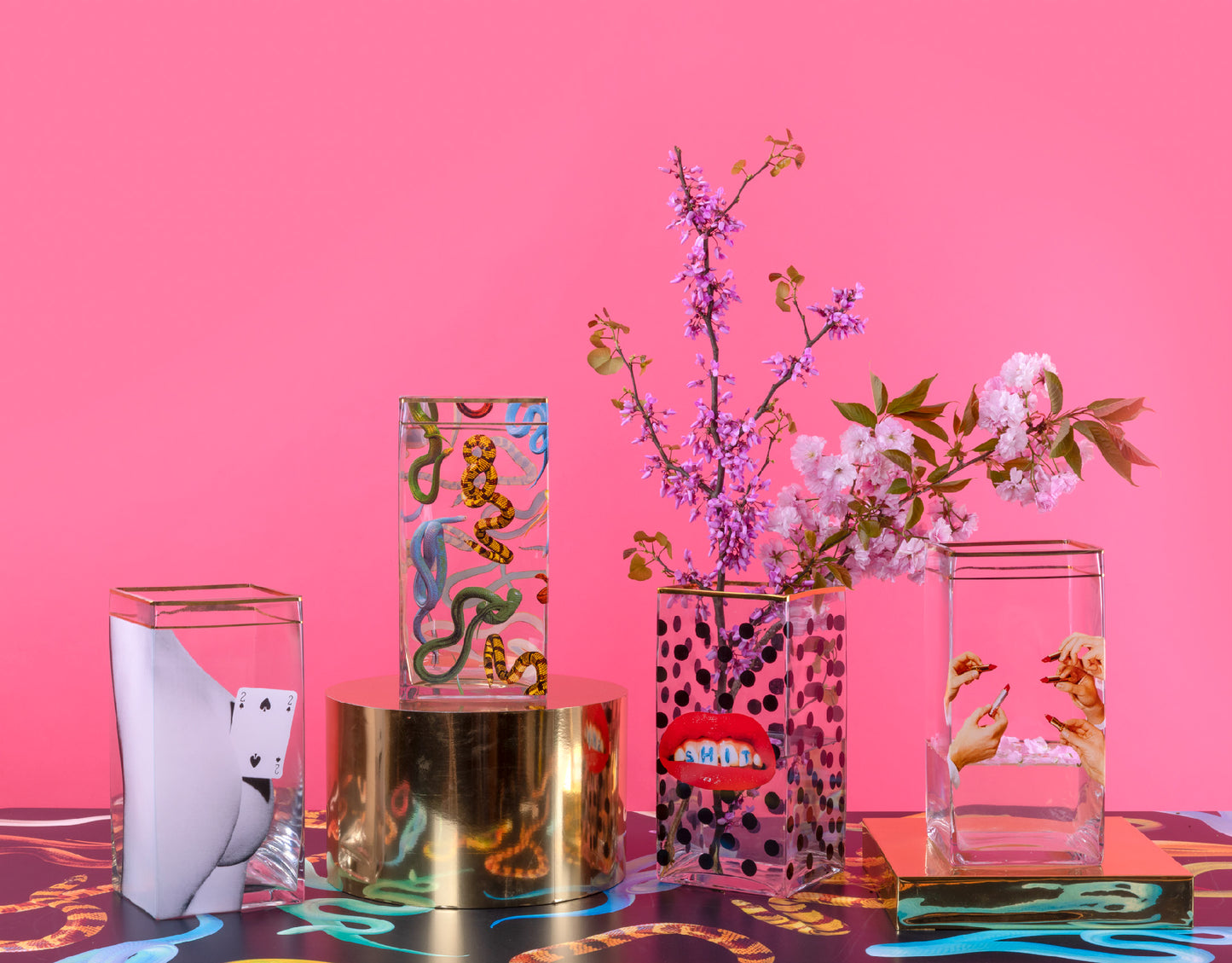 Vaso in Vetro Two of Spades