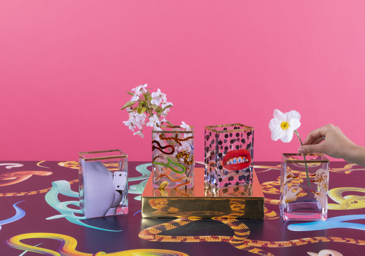 Vaso in Vetro Snakes