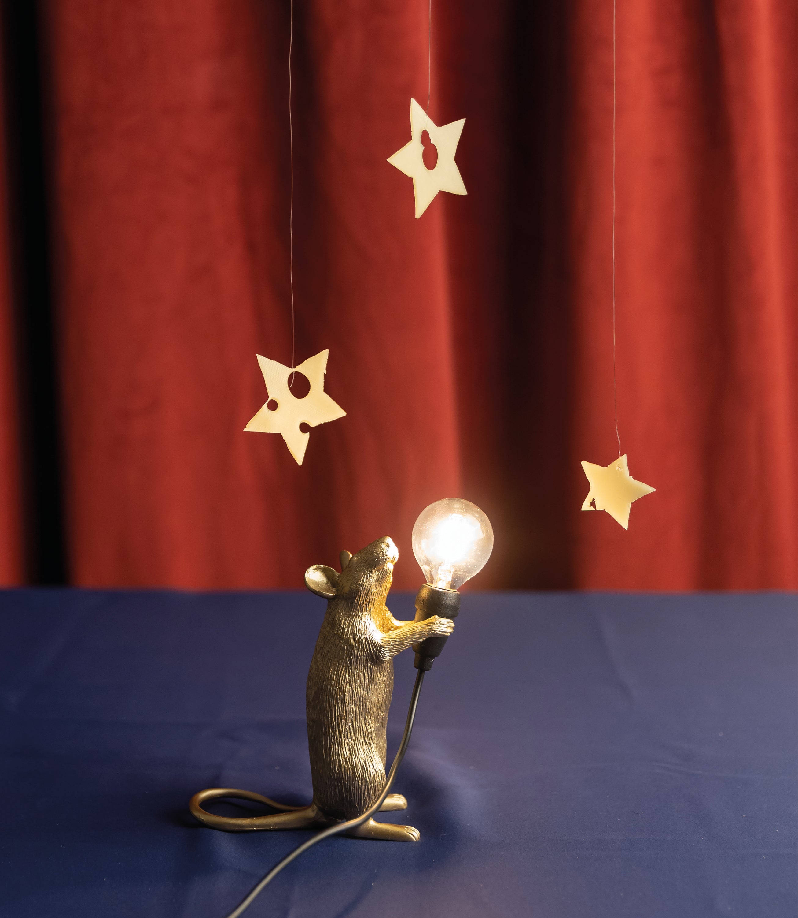 Mouse Lamp Step Gold – SELETTI
