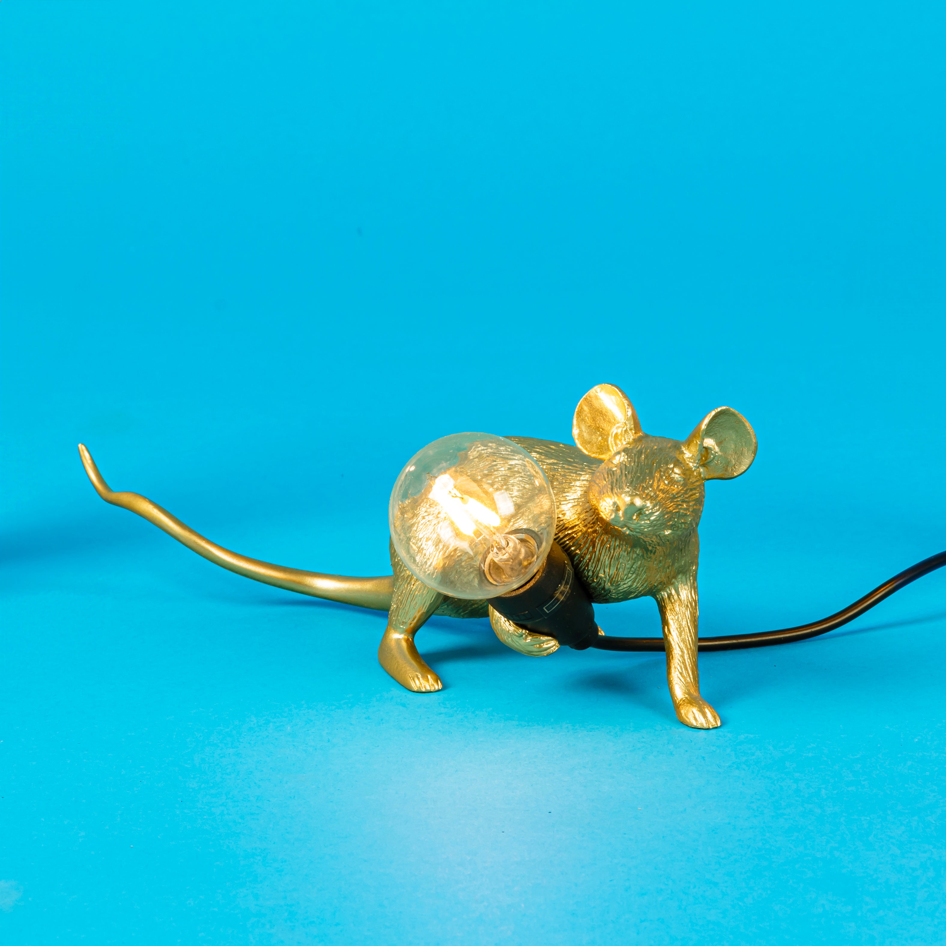 Mouse Lamp Lop Gold – SELETTI