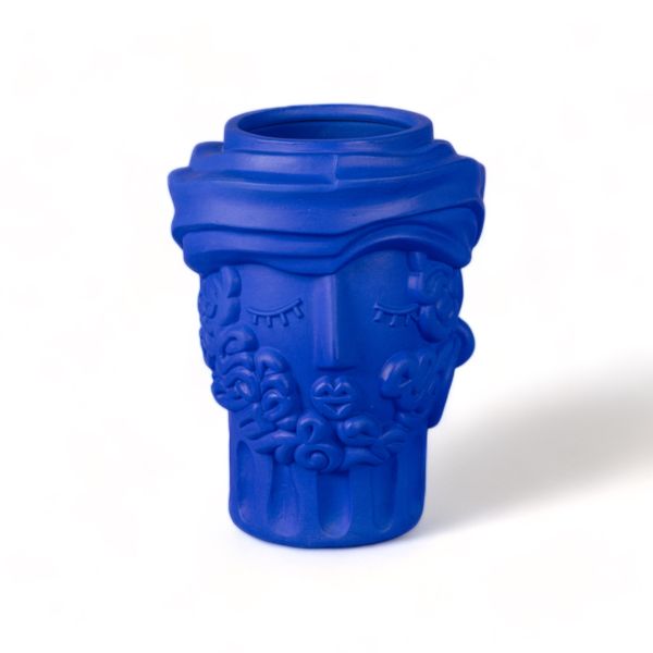 Terracotta Vase Man Blue