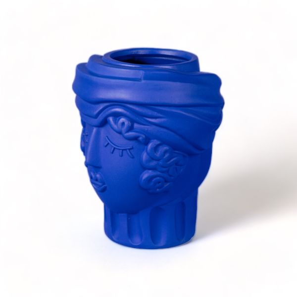 Terracotta Vase Women Blue