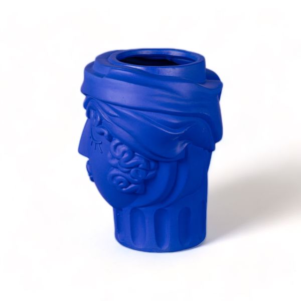 Terracotta Vase Women Blue