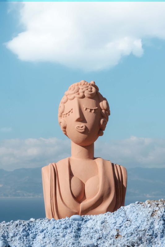 Magna Graecia Terracotta Bust Poppea