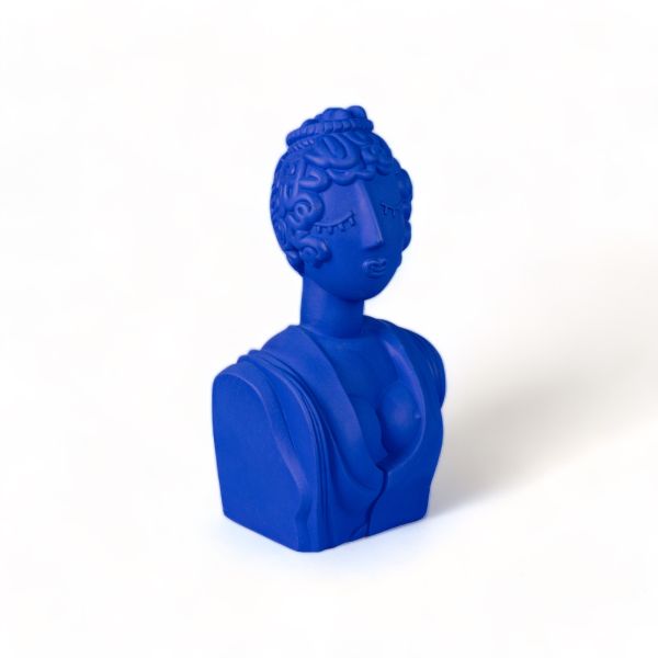 Terracotta Bust Poppea Blue