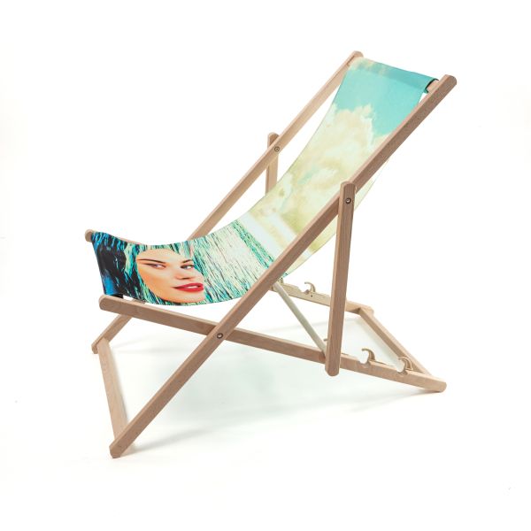 Deck Chair Girl in the Sea