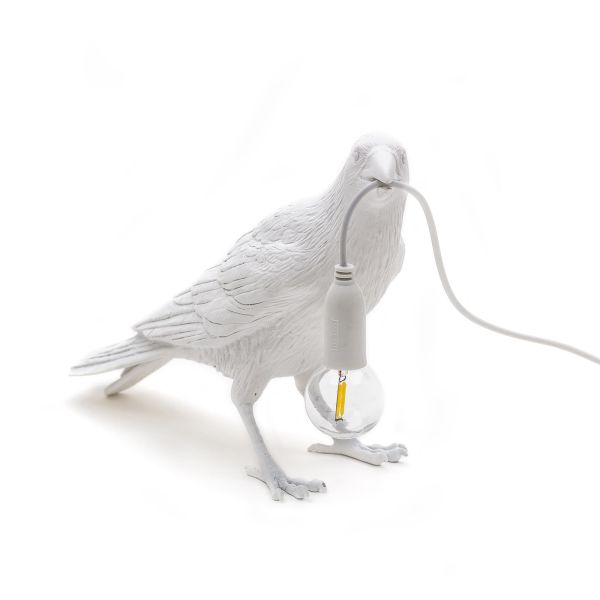 BIRD Applique d'extérieur droite Oiseau H17cm Blanc Seletti - LightOnline