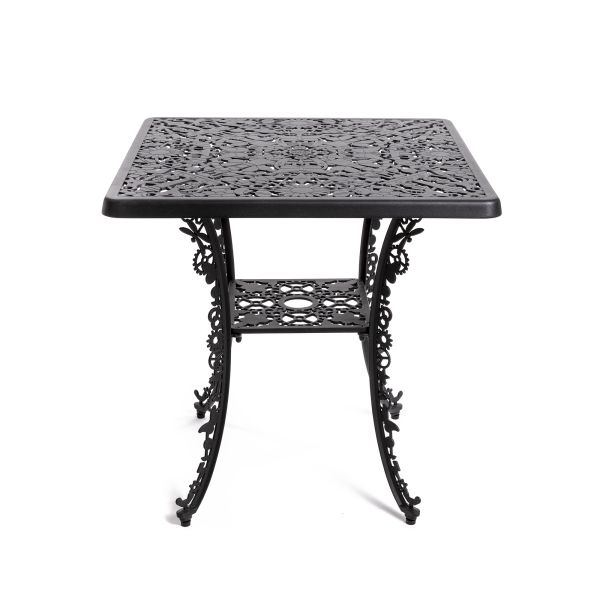 Industry Collection  Aluminium Square Table Black